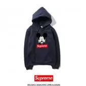 supreme hoodie mann frau sweatshirt pas cher mickey mouse mm blue